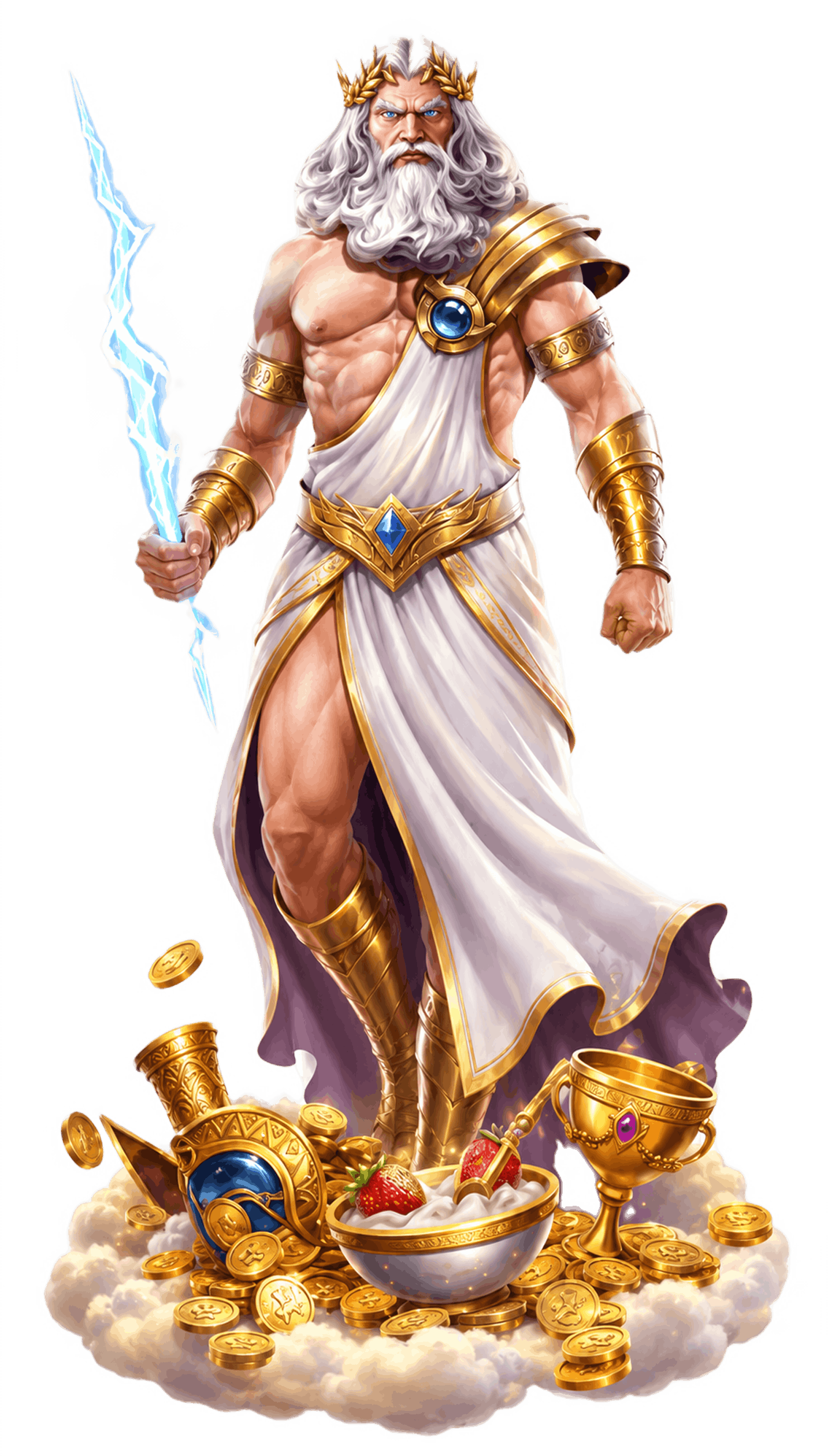 Gates of Olympus Slot-Banner bei BlitzBet – Zeus mit Blitzen auf dem Olymp