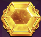 Gelbes Hexagon Symbol